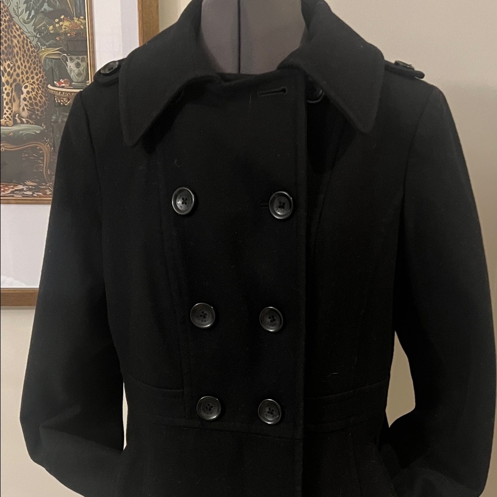 MICHAEL Michael Kors Black Pea Coat - Picture 3 of 7